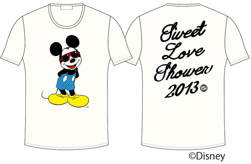 SWEET LOVE SHOWER サングラスMickeyTシャツ(オフホワイト)