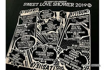 SWEET LOVE SHOWER 2019 MARVEL COMICS ポケットTシャツ